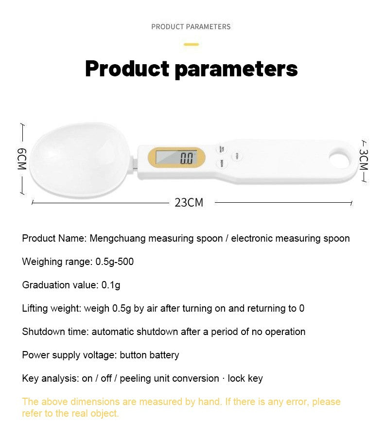 Digital Measurement Adjustable Weighing Spoon