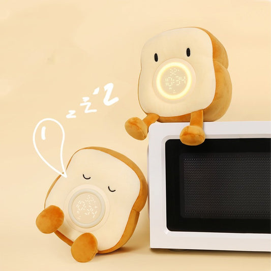 Plush Toast Alarm Clock Light